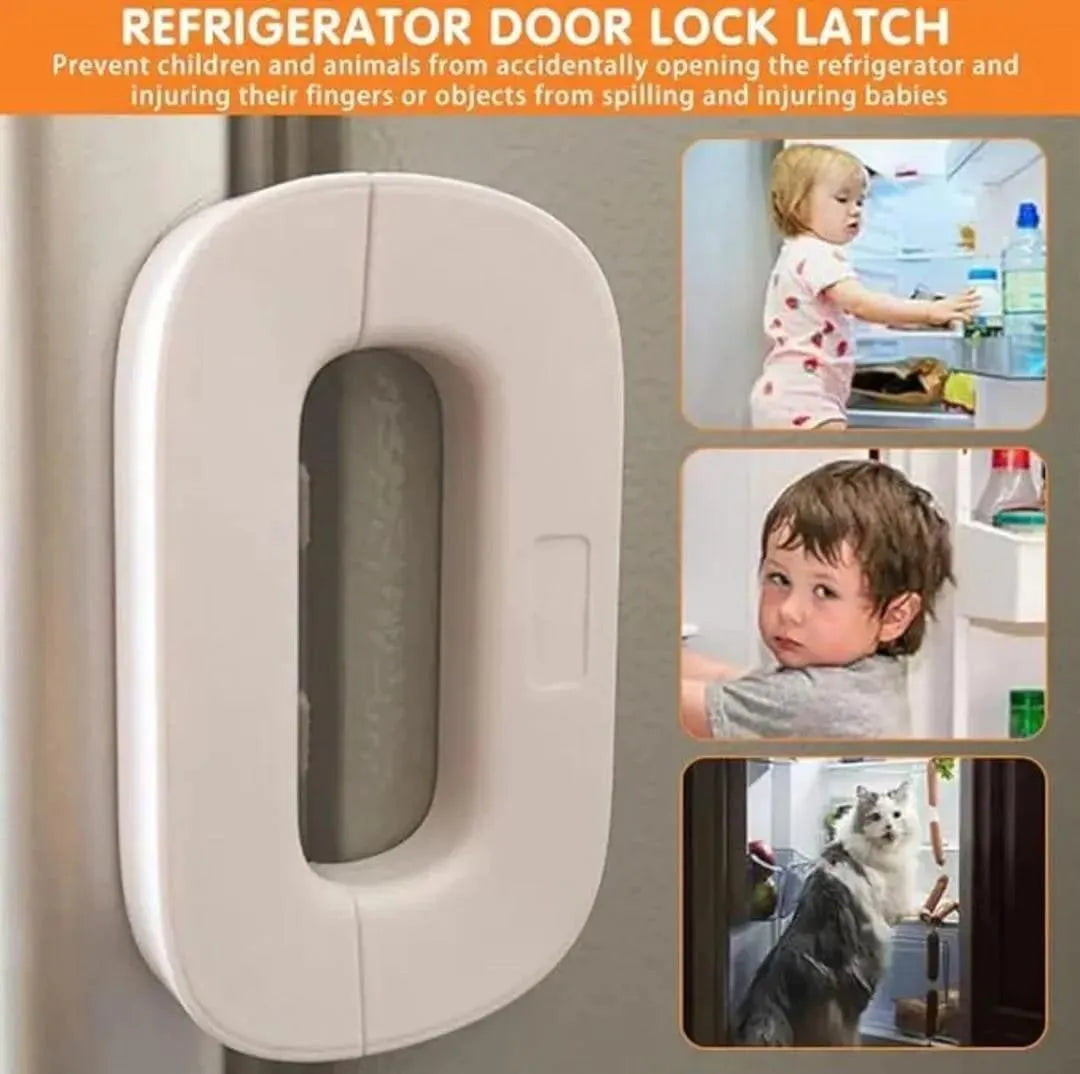(BUY 1 GET 1 FREE) Fridge Door Locks Latch ABS Plastic Safety Lock