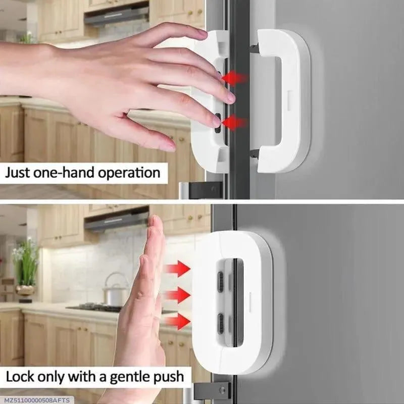 (BUY 1 GET 1 FREE) Fridge Door Locks Latch ABS Plastic Safety Lock