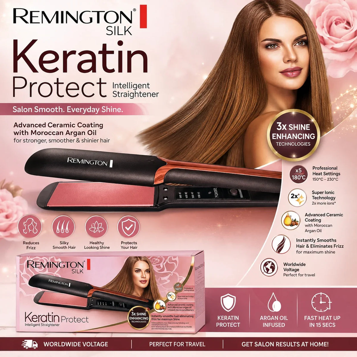 Remington Keratin Protect Intelligent Hair Straightener