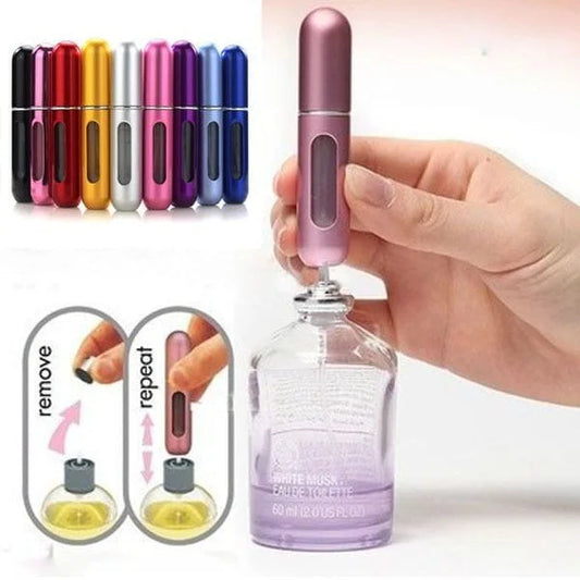 Perfume Travel Pocket Refiller Bottle (Buy 1 Get 1 Free) + (Random Color)