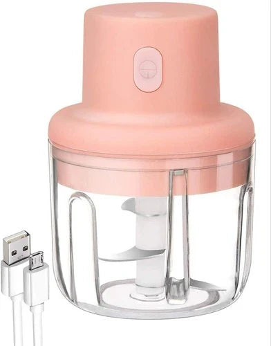 250ml Wireless Electric Garlic Press & Mini Meat Grinder