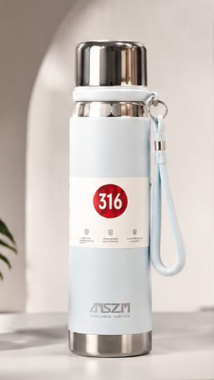 Premium SZM 750ml Stainless Steel Water Bottle Leakproof