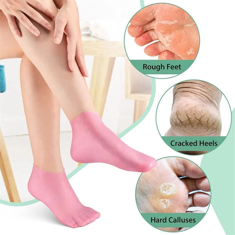 Silicone Gel Moisturising Socks