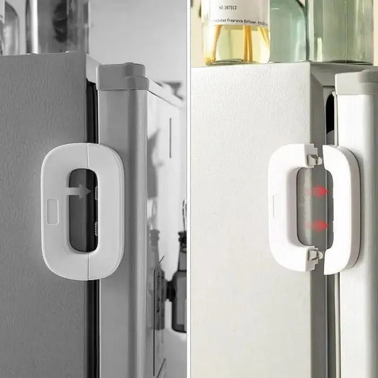 (BUY 1 GET 1 FREE) Fridge Door Locks Latch ABS Plastic Safety Lock