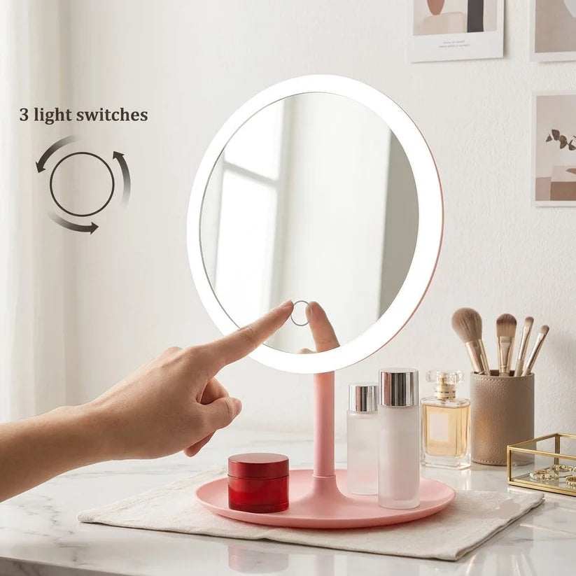 Rechargeable LED Light Makeup Mirror