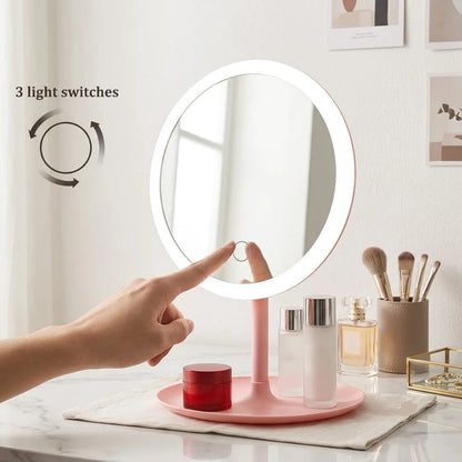 Rechargeable LED Light Makeup Mirror