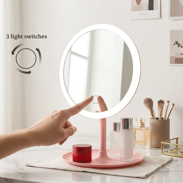 Rechargeable LED Light Makeup Mirror