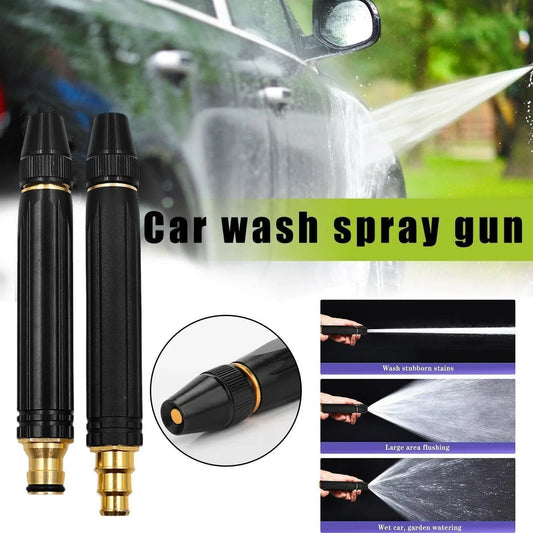 Portable Water Sprayer Nozzle Adjustable High Pressure Car Washing Garden Hose Sprinkler System Car Wash Water Pipe Spray Nozzle