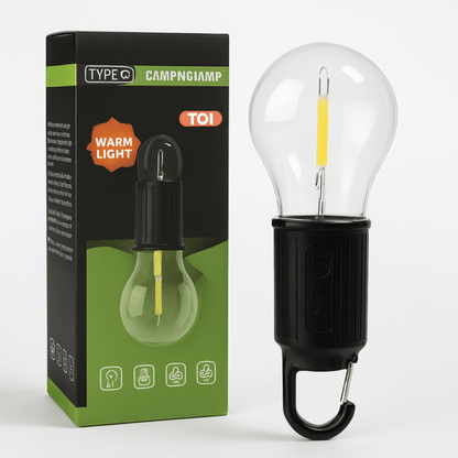 (CHARGE WITH TYPE C CABLE) Rechargeable Camping Hanging Bulb – Portable LED Tent Light