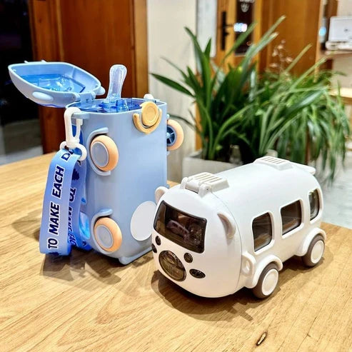 Bus Water Bottle – 500ml Cute Bus Water Bottle, Bpa Bus Water Cup