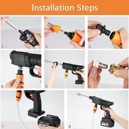 Rechargeable Lithium Battery Cordless High Pressure Car Cleaning Washer Single Battery