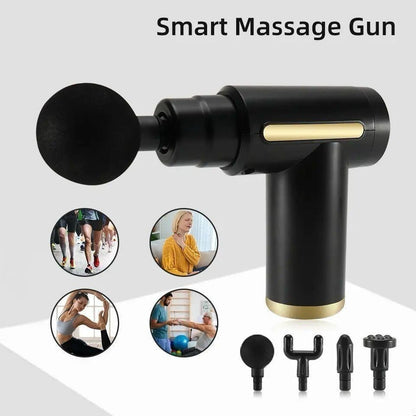 Massage Gun 5 In 1 Multifunctional Electric Full Body Massage Equipment Set - 6 Speeds With 4 Massage Heads For Deep Tissue Relief And Relaxation