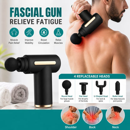 Massage Gun 5 In 1 Multifunctional Electric Full Body Massage Equipment Set - 6 Speeds With 4 Massage Heads For Deep Tissue Relief And Relaxation