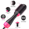 One Step Hot Air Brush 4 In 1 Hair Dryer, Straightener, Curler And Volumizer - Professional Styling Tool For Smooth Shiny Hair At Home