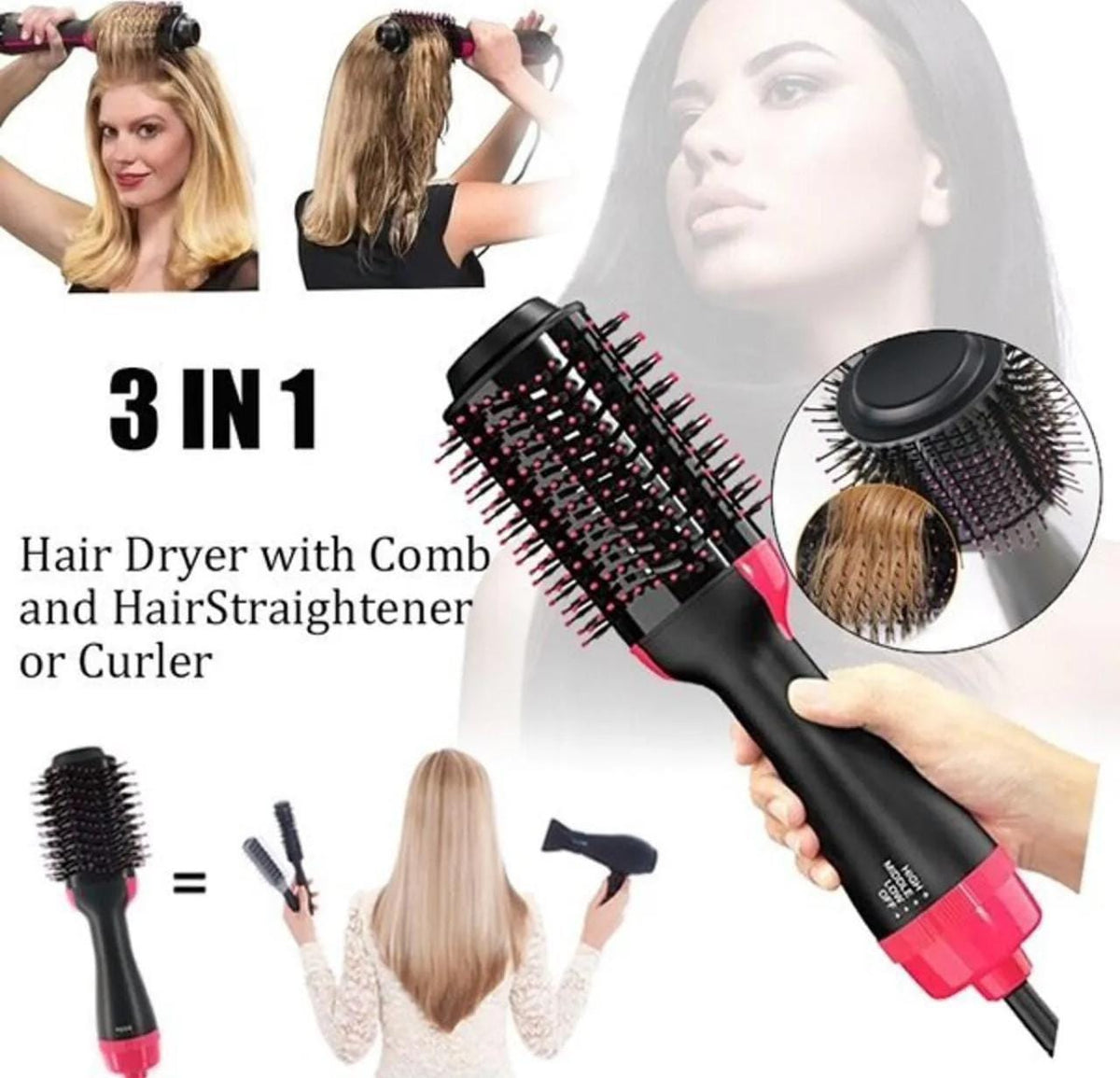 One Step Hot Air Brush (Dryer + Styler)