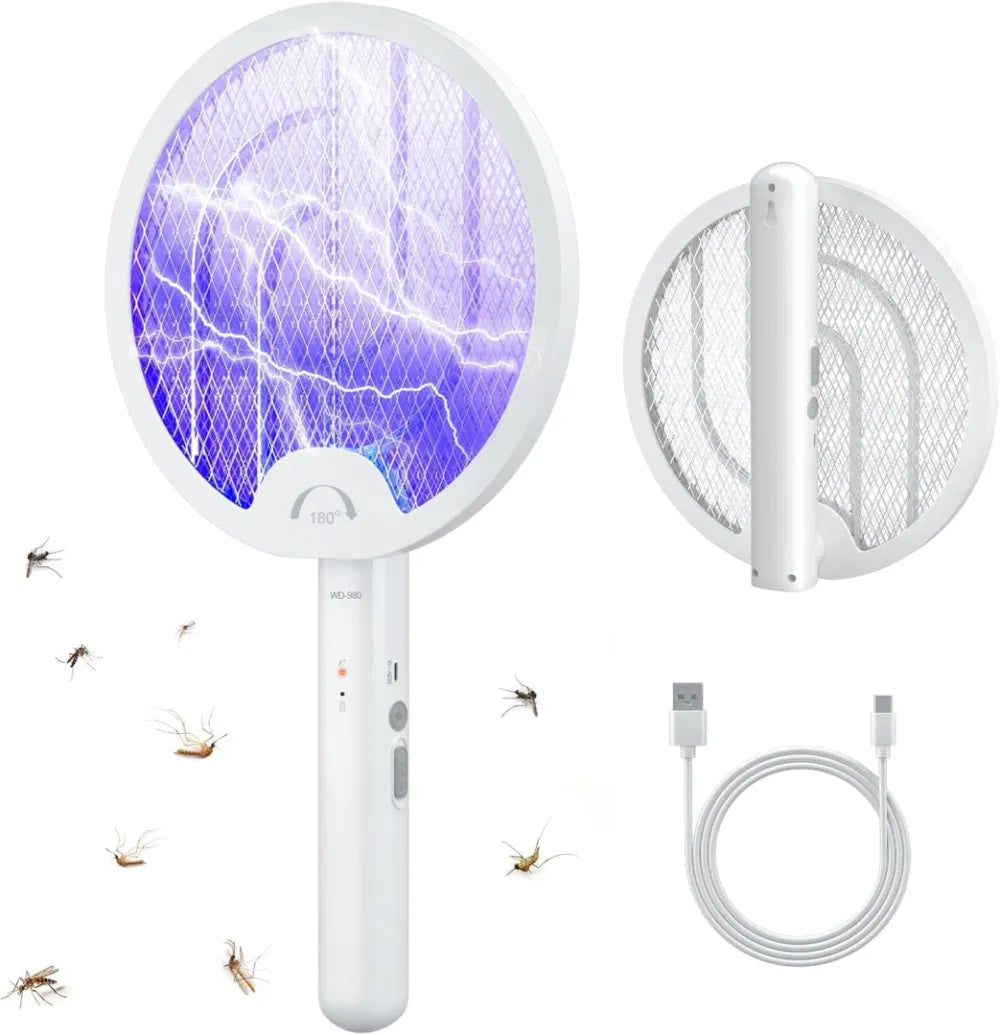 14 Inch Foldable Electric Mosquito Killer USB Rechargeable Fly Trap Mosquito Swatter Racket Insect Killer