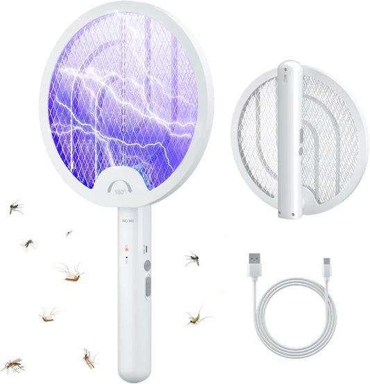 14 Inch Foldable Electric Mosquito Killer USB Rechargeable Fly Trap Mosquito Swatter Racket Insect Killer