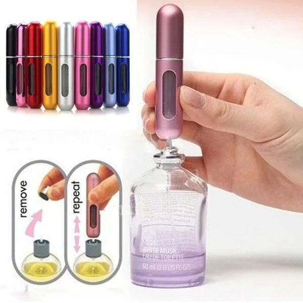 Perfume Travel Pocket Refiller Bottle (Buy 1 Get 1 Free) + (Random Color)