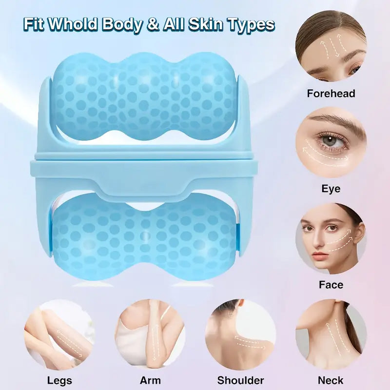 2 in 1 Ice Roller Facial Massager