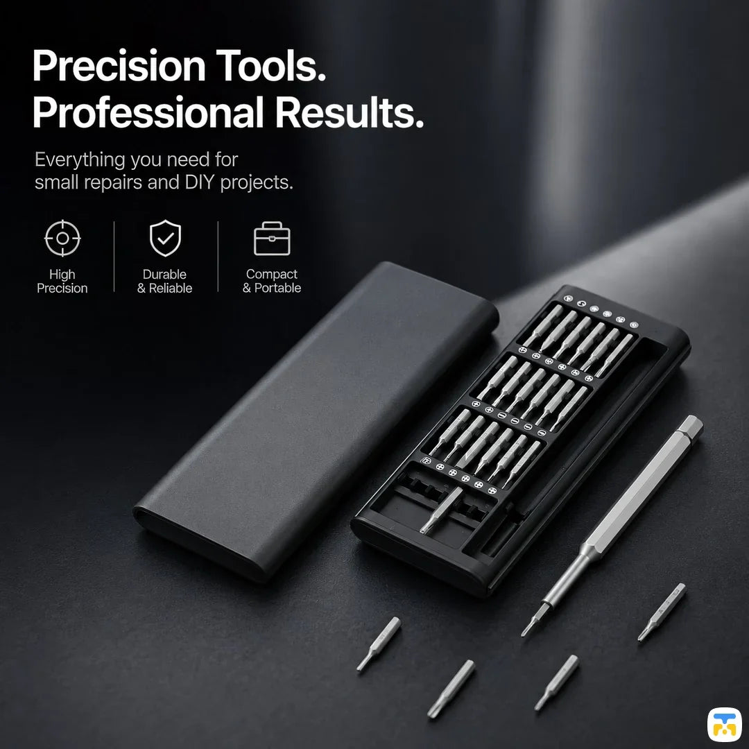 24-in-1 Precision Screwdriver Set – Portable Magnetic Repair Tool Kit for Mobile, Laptop & Electronics