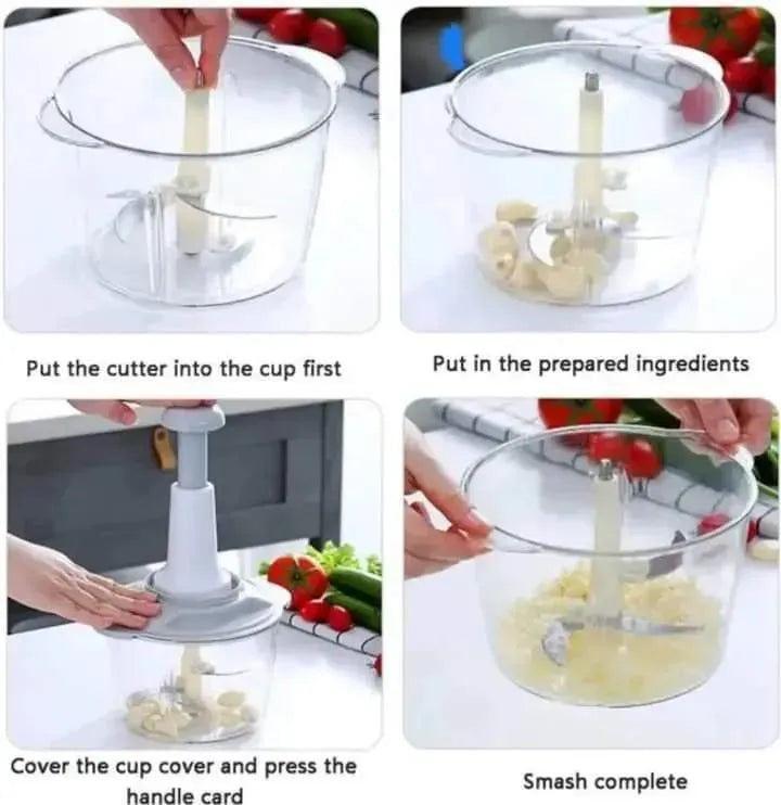 Multifunction Hand Push Chopper 2L