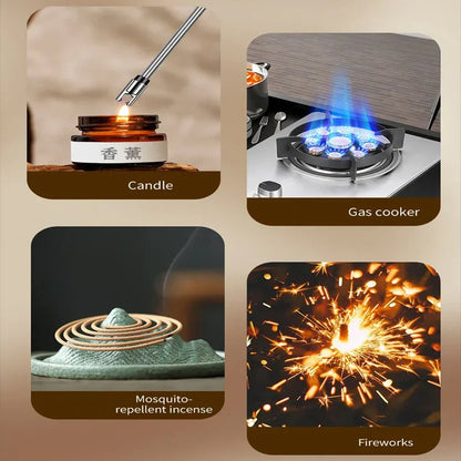 Electric USB Rechargeable Lighter | 360° Flexible Long Neck | Flameless Arc with LED Indicator