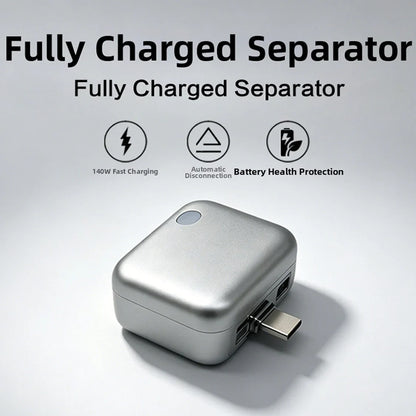 Type C PopGuard 140W Automatic Charging Disconnector by Skip the Noise – Silver
