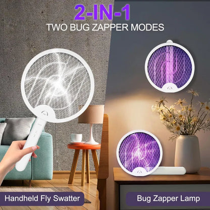 14 Inch Foldable Electric Mosquito Killer USB Rechargeable Fly Trap Mosquito Swatter Racket Insect Killer