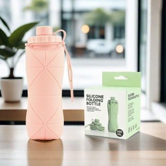 600ml Silicone Folding Water Bottle