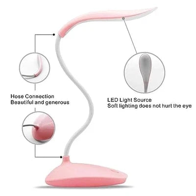 Flexible LED Desk Study Lamp – Touch Control & Rechargeable Study Light