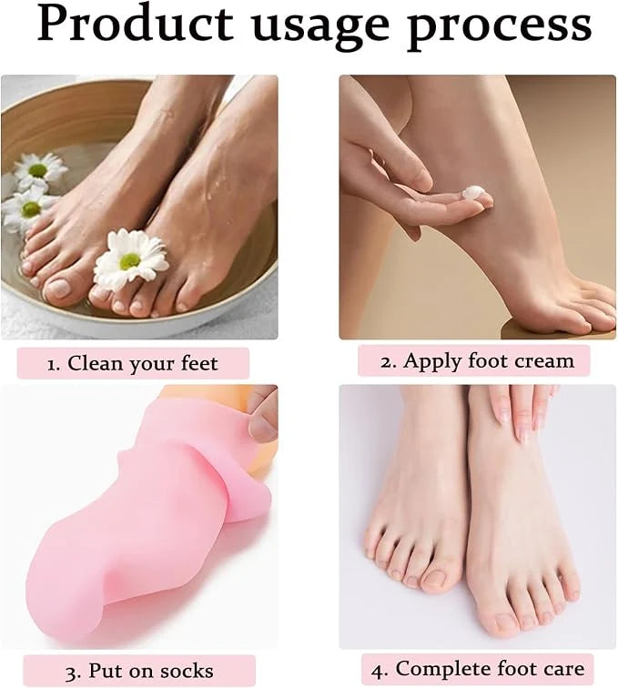 Silicone Gel Moisturising Socks