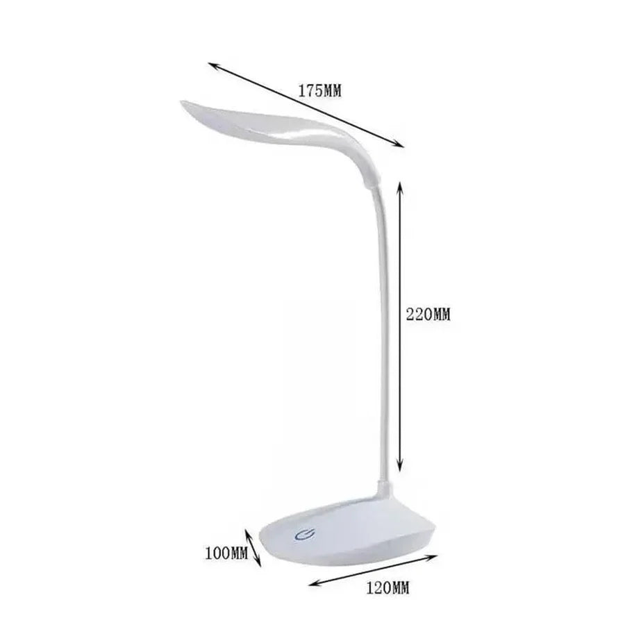 Flexible LED Desk Study Lamp – Touch Control & Rechargeable Study Light