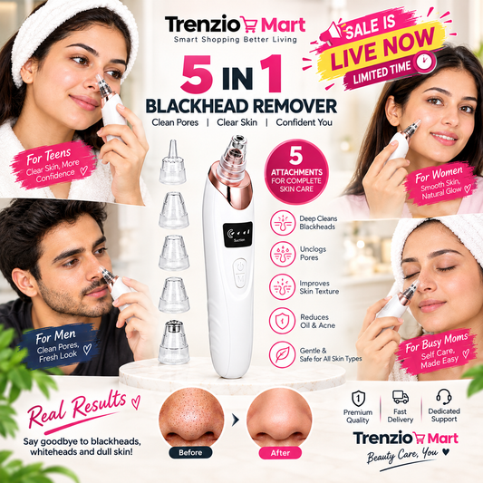 Facial Cleansing Device 5 in 1 Blackhead Remover Machine