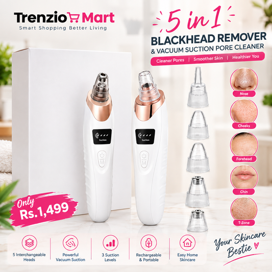 Facial Cleansing Device 5 in 1 Blackhead Remover Machine