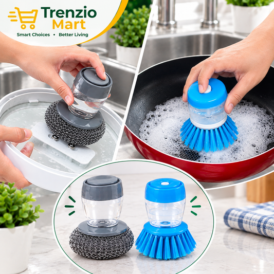 Buy 1 Get 1 Free Offer 2-Piece Kitchen Cleaning Brush Set