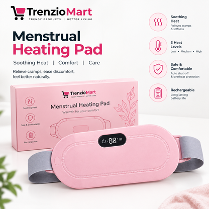 Portable Menstrual Heating Pad and Massager Belt