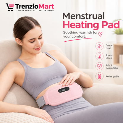 Portable Menstrual Heating Pad and Massager Belt