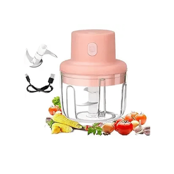 250ml Wireless Electric Garlic Press & Mini Meat Grinder