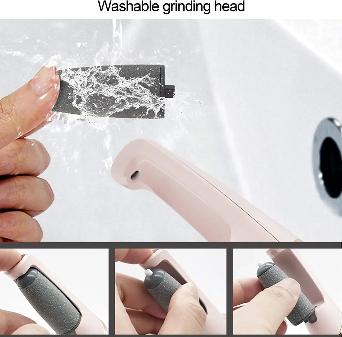 Electric Callus Remover with 2 Roller Heads