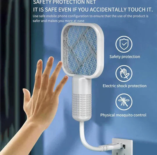 Mini Mosquito Killer Racquet Lamp (Size 6 Inch)