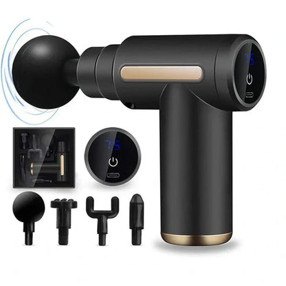 Portable Deep Tissue Massage Gun with Rechargeable Battery, 20W Motor Power
