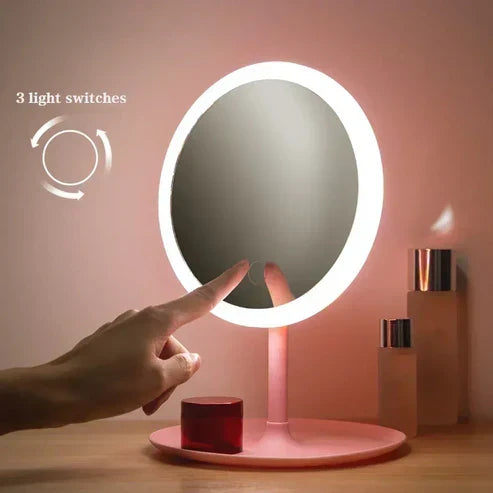 Rechargeable LED Light Makeup Mirror