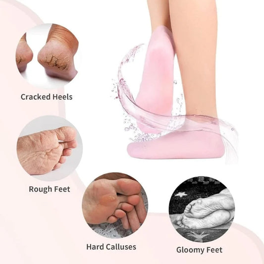 Silicone Gel Moisturising Socks