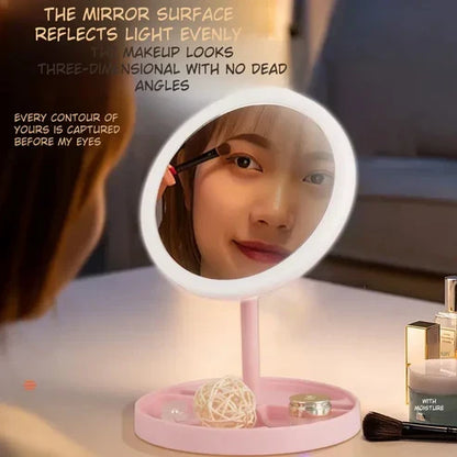 Rechargeable LED Light Makeup Mirror