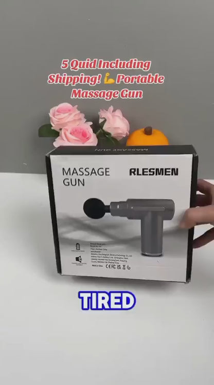 Massage Gun 5 In 1 Multifunctional Electric Full Body Massage Equipment Set - 6 Speeds With 4 Massage Heads For Deep Tissue Relief And Relaxation